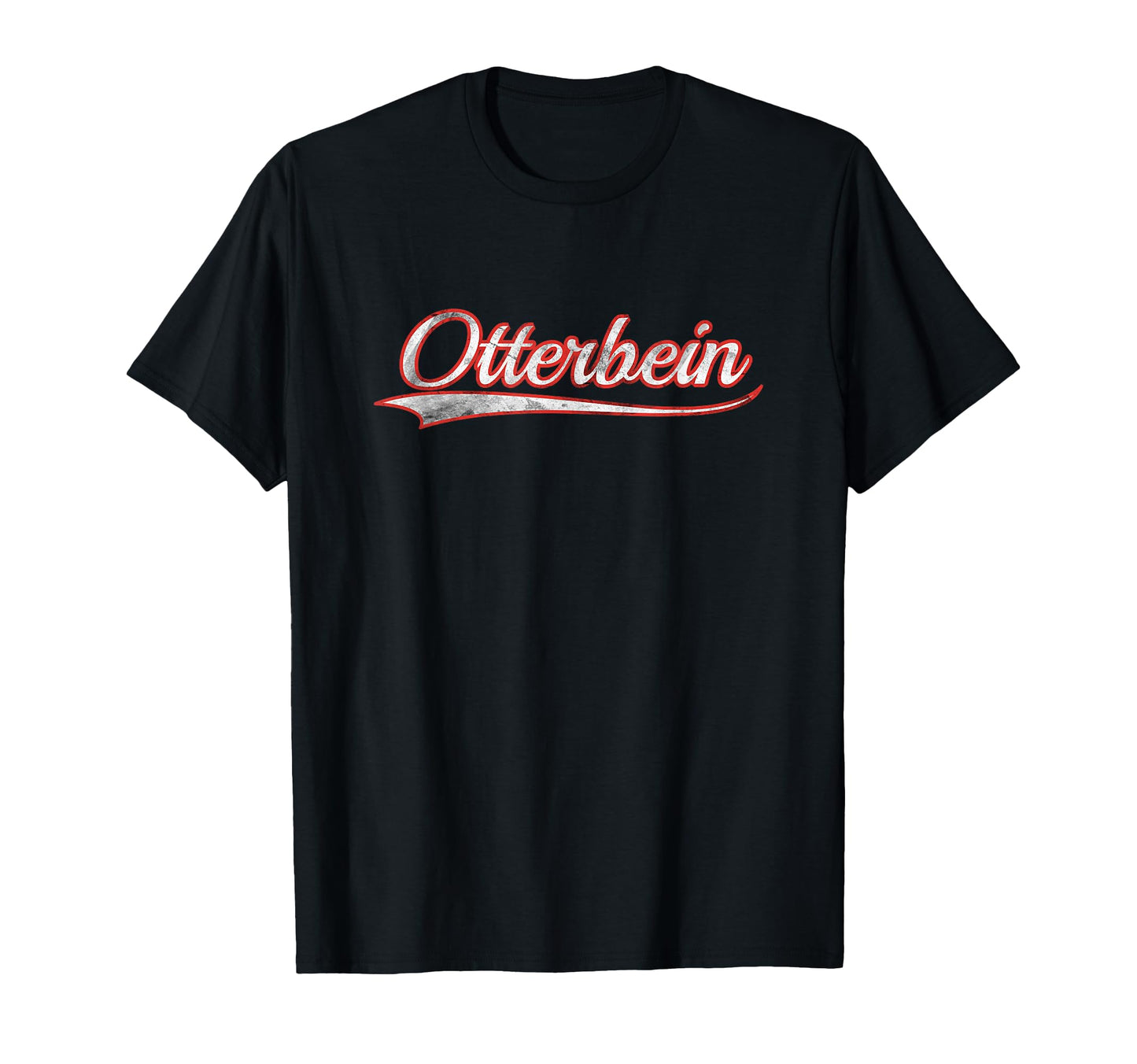 Otterbein Varsity Distressed Throwback T-Shirt - Aesthetic Graphic Unisex - T-Shirt, Sweatshirt, Hoodie