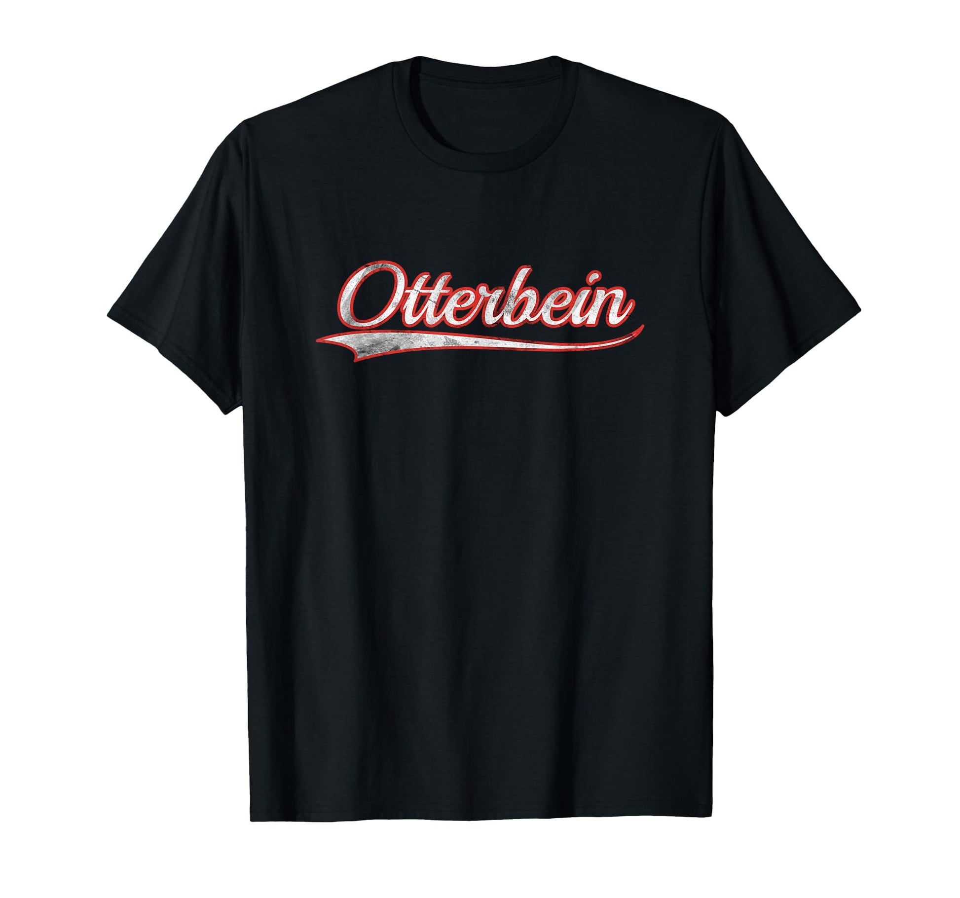 Otterbein Varsity Distressed Throwback T-Shirt - Aesthetic Graphic Unisex - T-Shirt, Sweatshirt, Hoodie