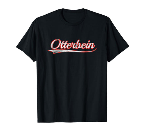 Otterbein Varsity Distressed Throwback T-Shirt - Aesthetic Graphic Unisex - T-Shirt, Sweatshirt, Hoodie