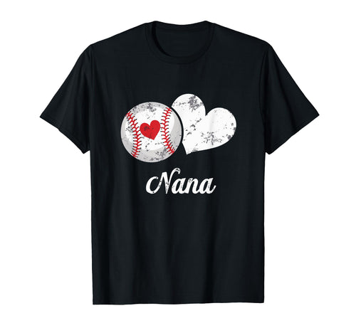 Heart Baseball Nana Fan Life Hoodie - Fun Novelty Design Unisex - T-Shirt, Sweatshirt, Hoodie