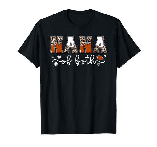 Nana Both Leopard Baseball Football T-Shirt - Unique Graphic for Adults - T-Shirt, Sweatshirt, Hoodie