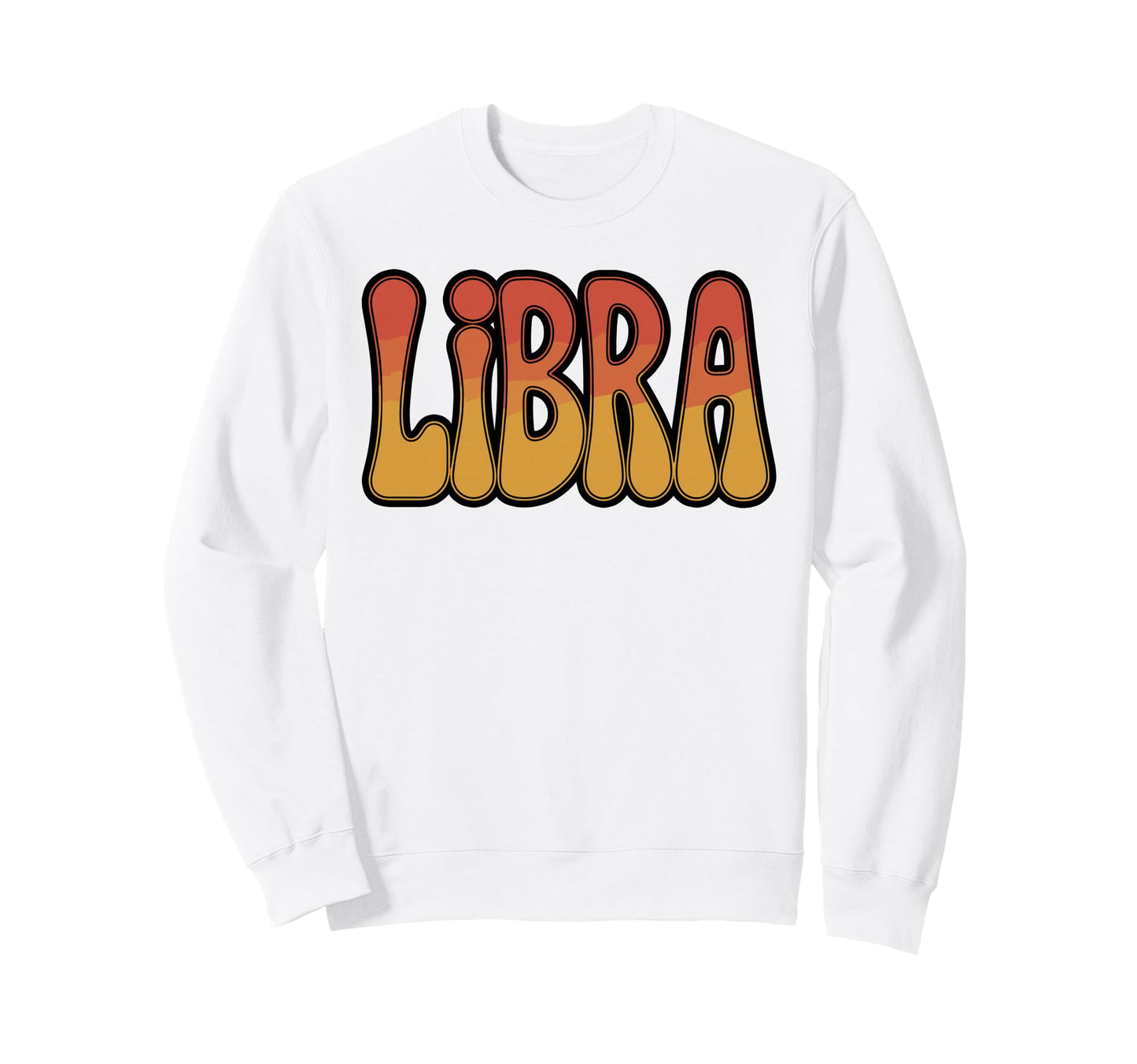 Libra Rainbow Zodiac Sweatshirt - Trendy Graphic Unisex - T-Shirt, Sweatshirt, Hoodie