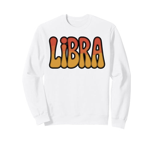 Libra Rainbow Zodiac Sweatshirt - Trendy Graphic Unisex - T-Shirt, Sweatshirt, Hoodie