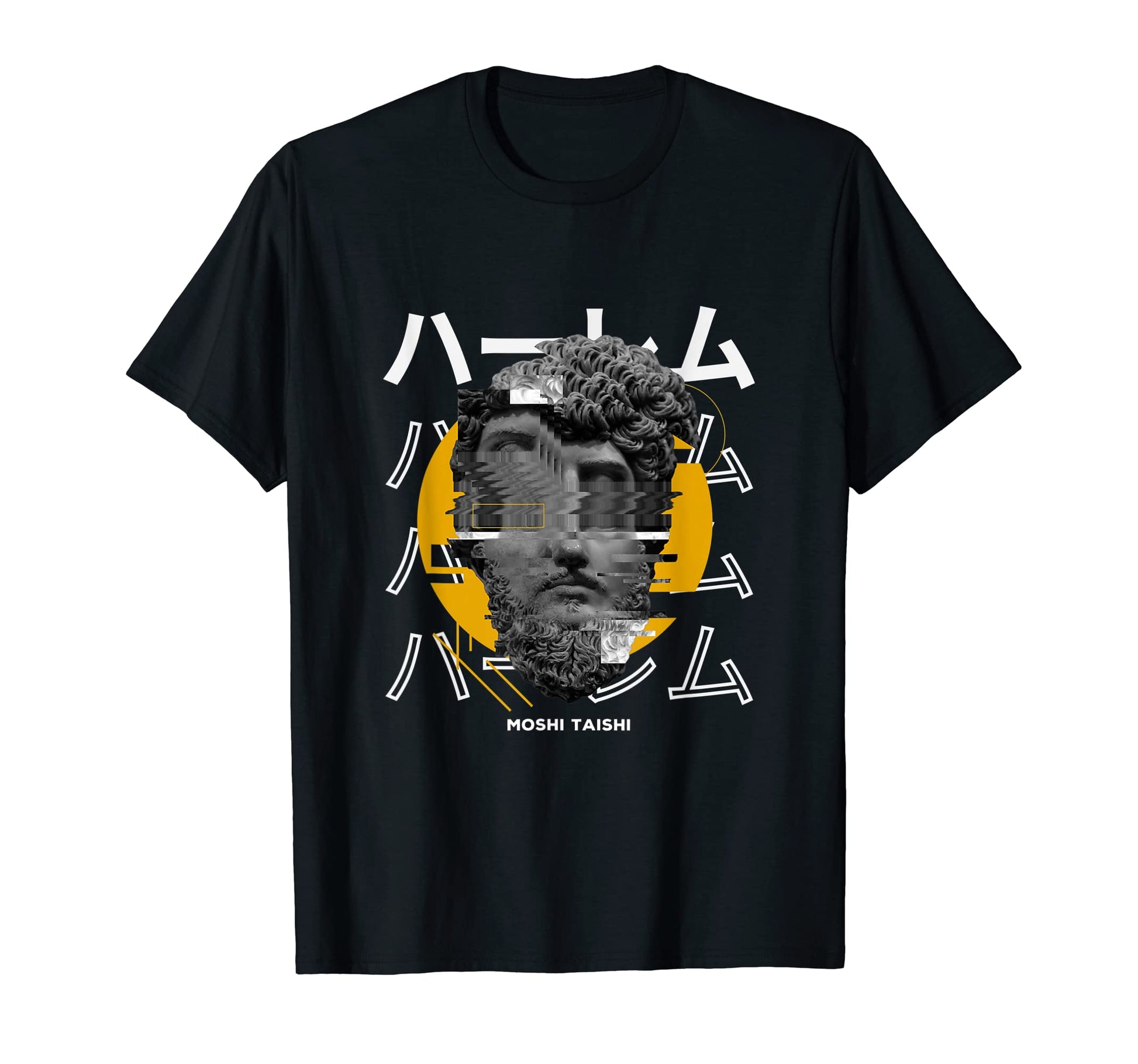Vaporwave Statue Aesthetic Art T-Shirt - Fun Novelty Design for Adults - T-Shirt, Sweatshirt, Hoodie