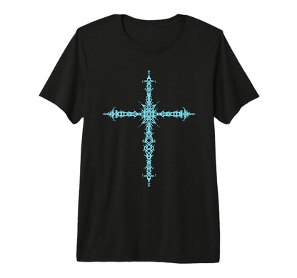 Y2K 90S Goth Cross Emo Grunge Alt Tri T-Shirt - Streetwear Style Men Women - T-Shirt, Sweatshirt, Hoodie