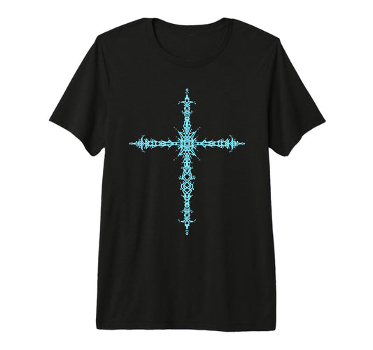 Y2K 90S Goth Cross Emo Grunge Alt Tri T-Shirt - Streetwear Style Men Women - T-Shirt, Sweatshirt, Hoodie