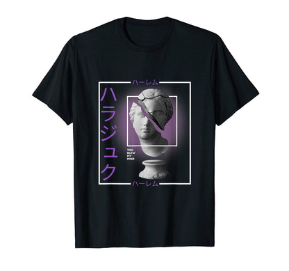Vaporwave Statue Aesthetic Art Glitch T-Shirt - Minimalist Print Unisex - T-Shirt, Sweatshirt, Hoodie
