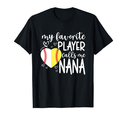My Favorite Baseball Softball T-Shirt - Custom Art Print for Adults - T-Shirt, Sweatshirt, Hoodie