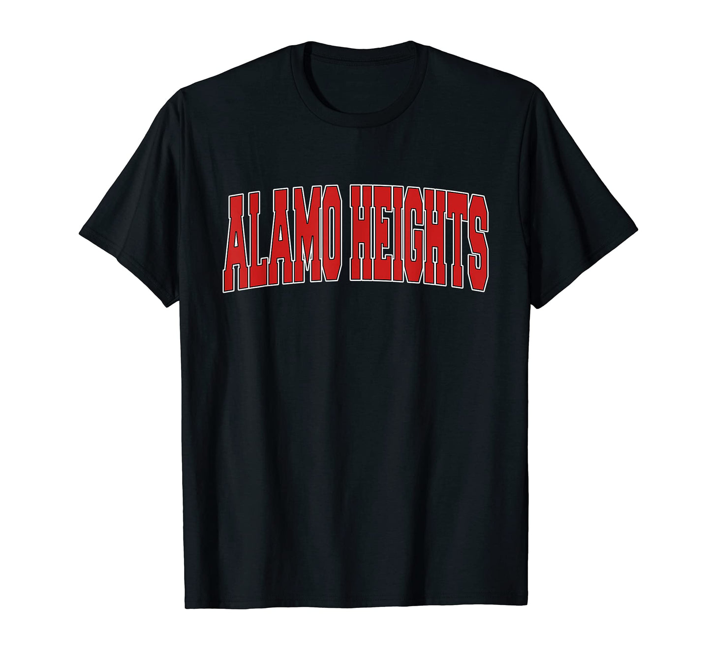 Alamo Heights Tx Texas Varsity Usa Sports T-Shirt - Custom Art Print Unisex - T-Shirt, Sweatshirt, Hoodie