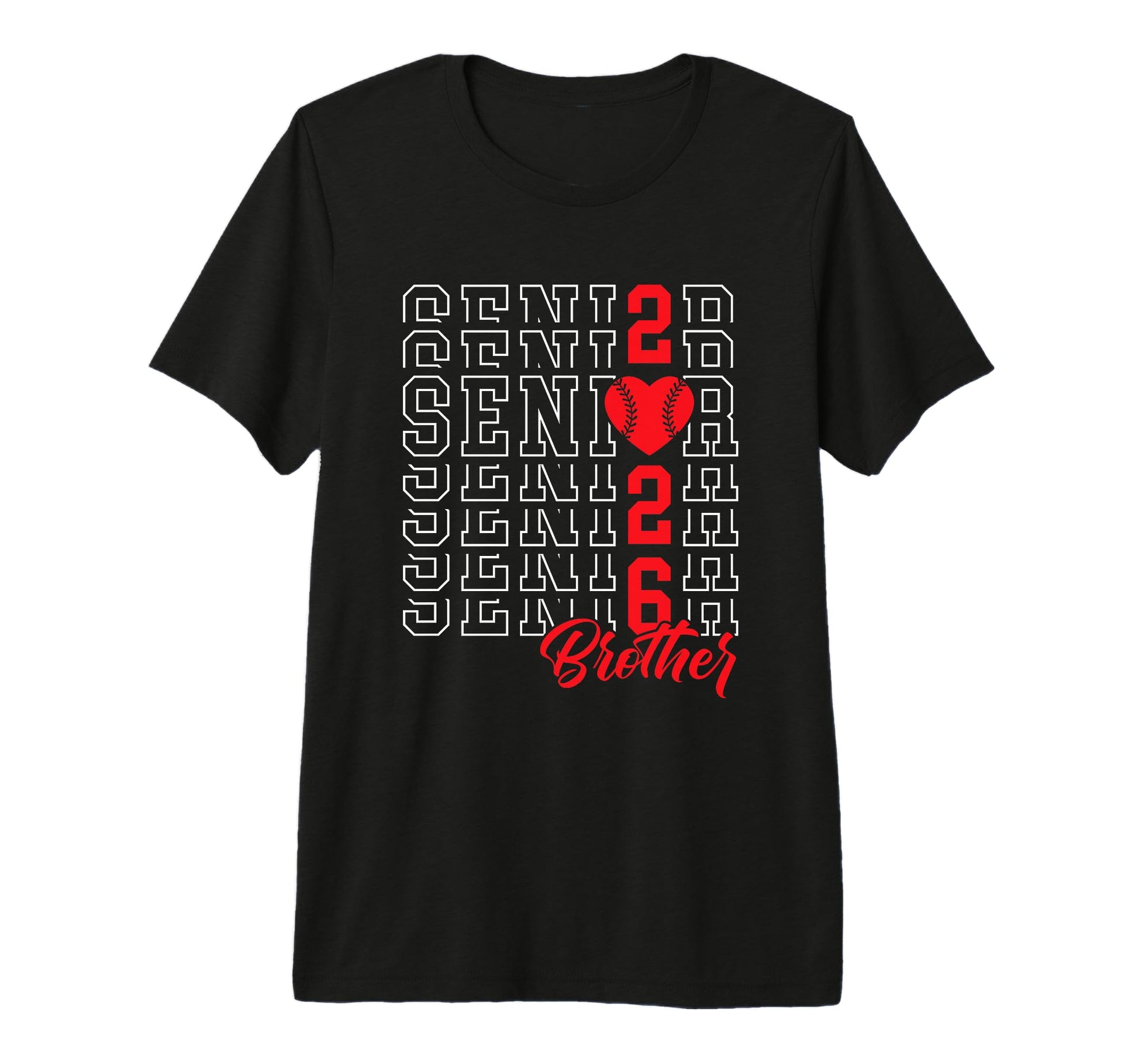 Baseball Senior Brother Graduation T-Shirt - Streetwear Style Men Women - T-Shirt, Sweatshirt, Hoodie