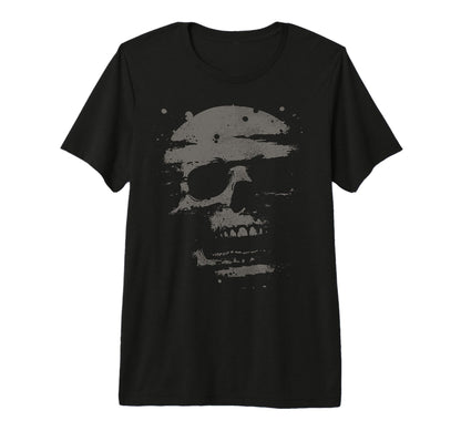 Skull Only Grunge Womens Mens Tri Blend T-Shirt - Trendy Graphic for Adults - T-Shirt, Sweatshirt, Hoodie