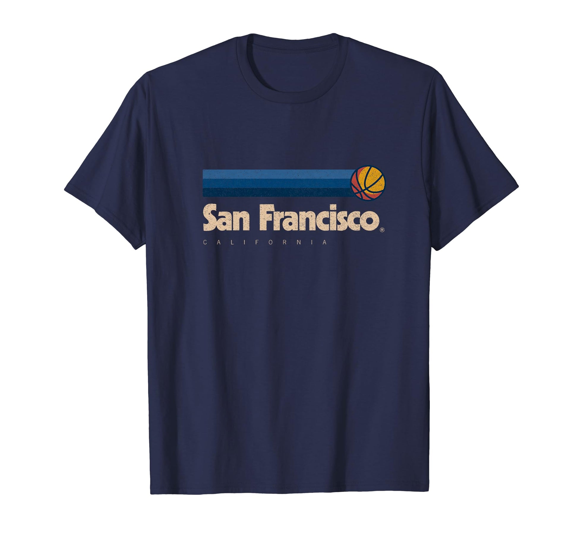 Blue San Francisco Basketball T-Shirt - Trendy Graphic Men Women - T-Shirt, Sweatshirt, Hoodie