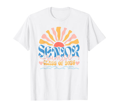 Senior Sunrise 2026 Boho Colorful T-Shirt - Fun Novelty Design for Adults - T-Shirt, Sweatshirt, Hoodie