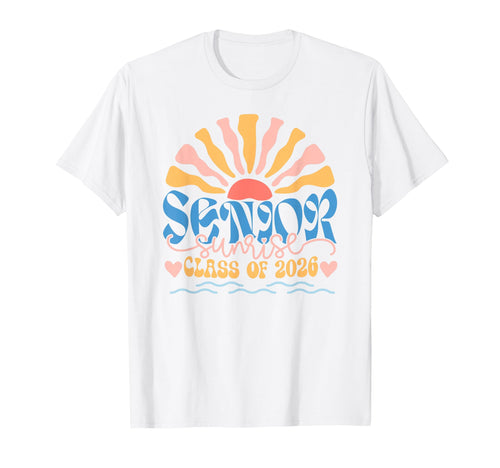 Senior Sunrise 2026 Boho Colorful T-Shirt - Fun Novelty Design for Adults - T-Shirt, Sweatshirt, Hoodie