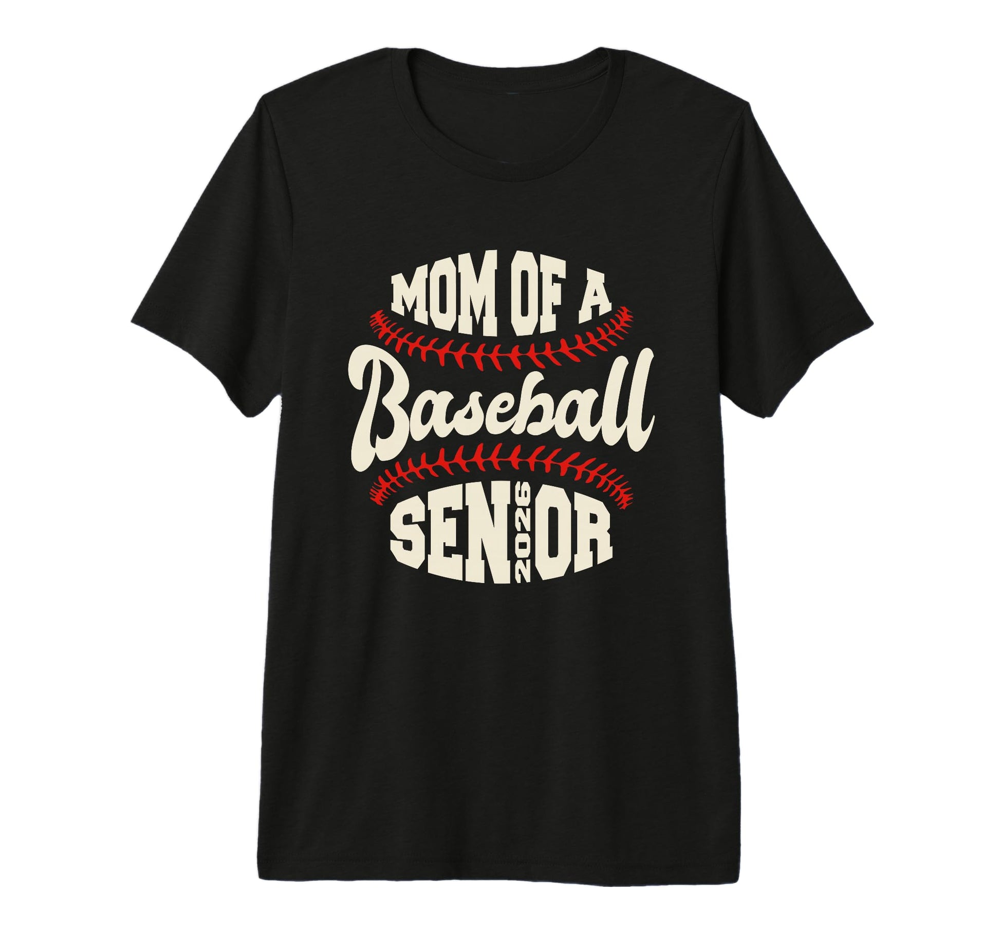 Proud Mom Baseball Senior 2026 Tri T-Shirt - Novelty Apparel Men Women - T-Shirt, Sweatshirt, Hoodie