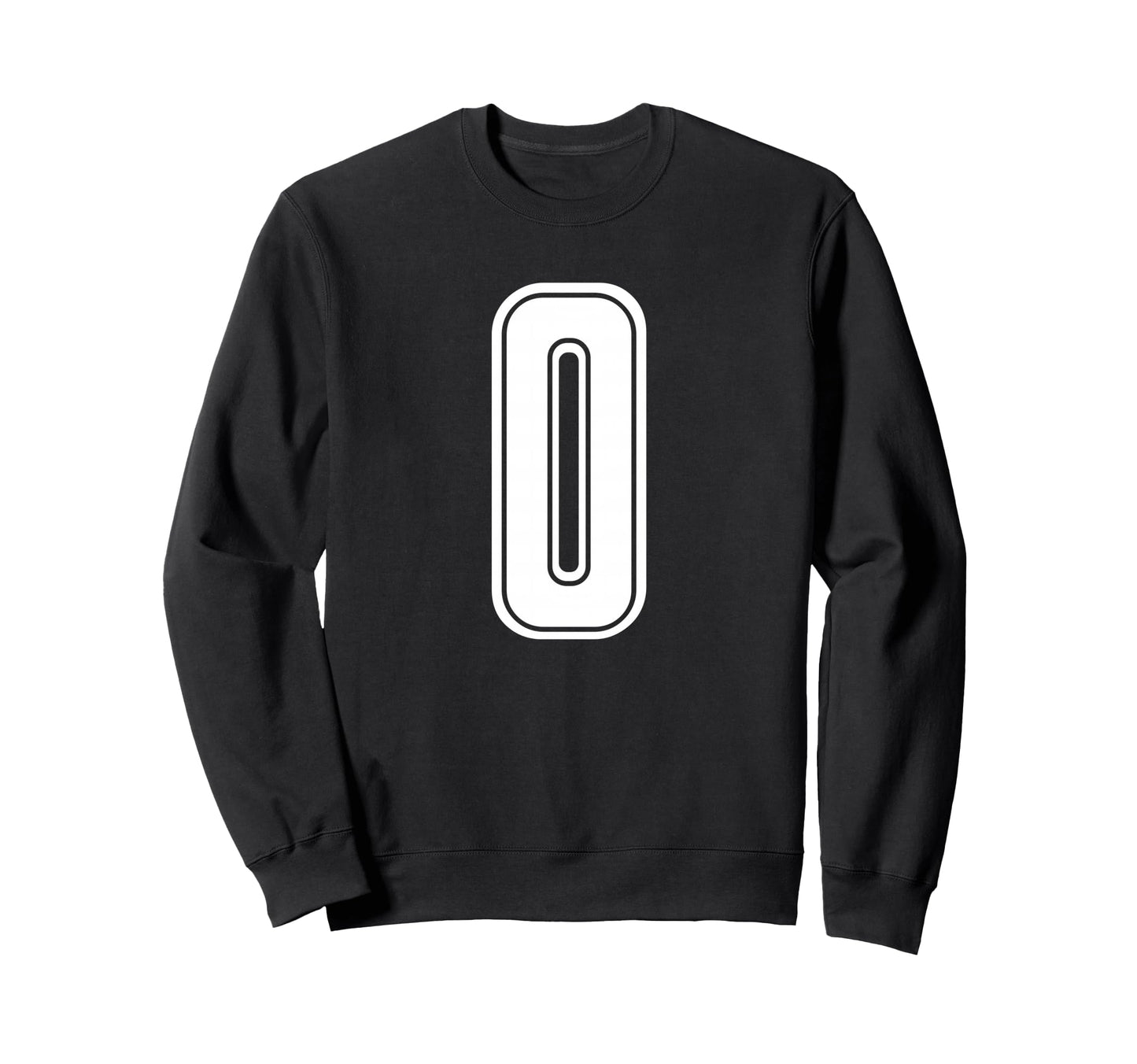 White Sport Team Number 0 Sweatshirt - Custom Art Print Men Women - T-Shirt, Sweatshirt, Hoodie