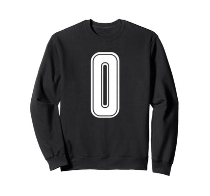 White Sport Team Number 0 Sweatshirt - Custom Art Print Men Women - T-Shirt, Sweatshirt, Hoodie