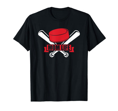 Mommy Family Fan Proud Ice Hockey And T-Shirt - Unique Graphic Men Women - T-Shirt, Sweatshirt, Hoodie