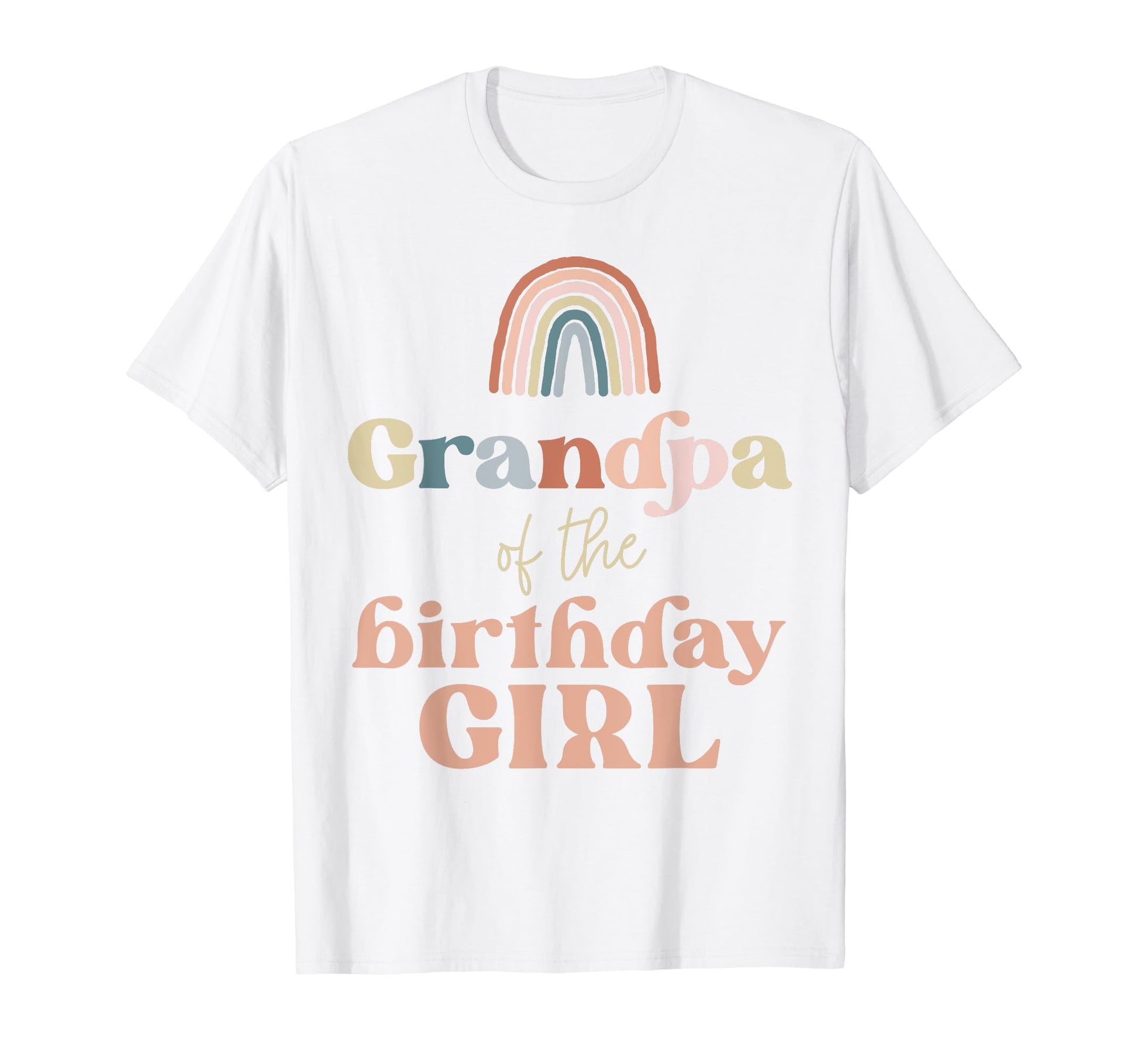 Grandpa Birthday Boho Rainbow T-Shirt - Fun Novelty Design for Adults - T-Shirt, Sweatshirt, Hoodie