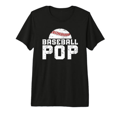 Mens Baseball Pop Grandpa Pop Baseball T-Shirt - Graphic Print Unisex - T-Shirt, Sweatshirt, Hoodie