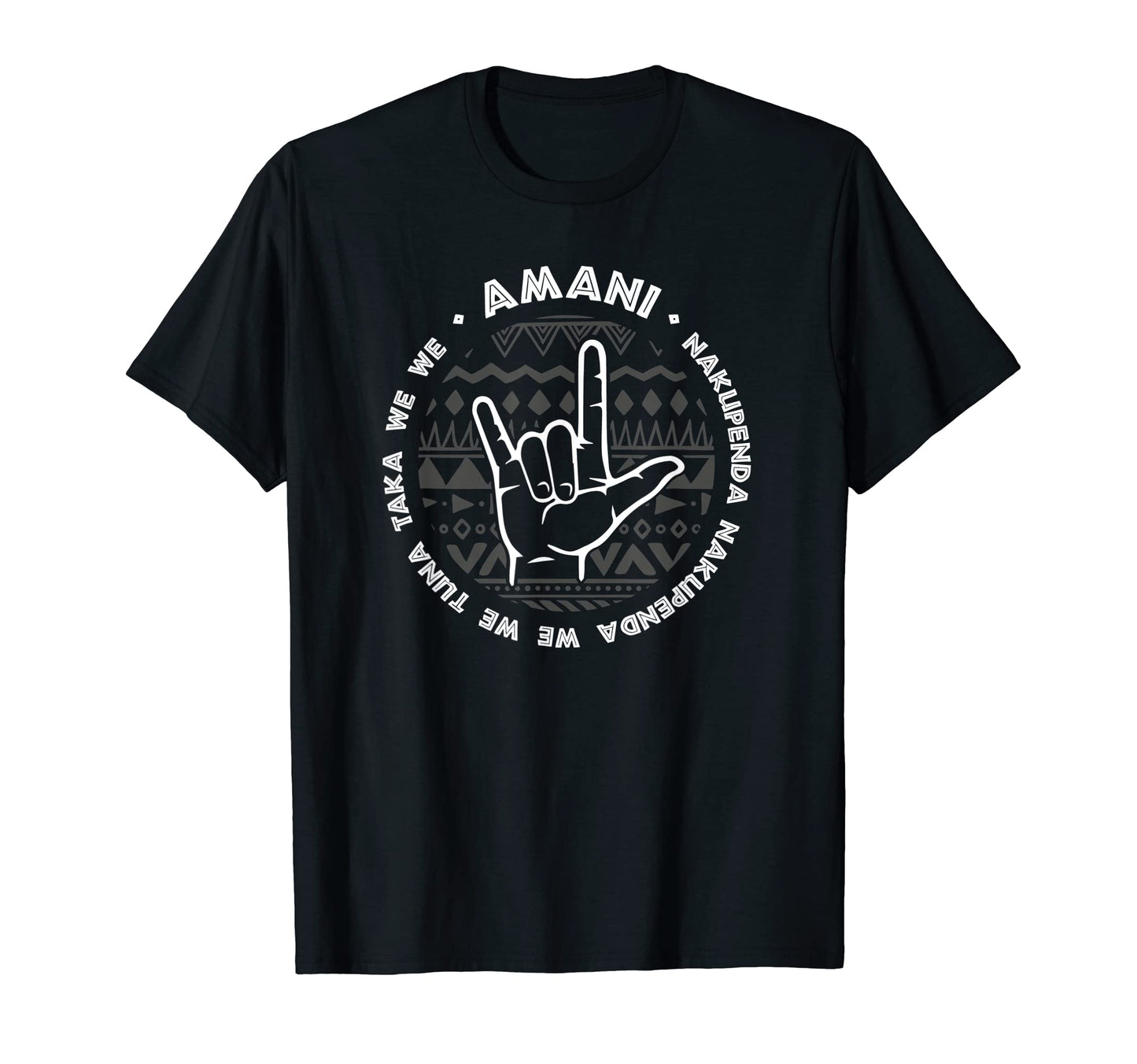Love And Peace African Amani T-Shirt - Novelty Apparel for Adults - T-Shirt, Sweatshirt, Hoodie