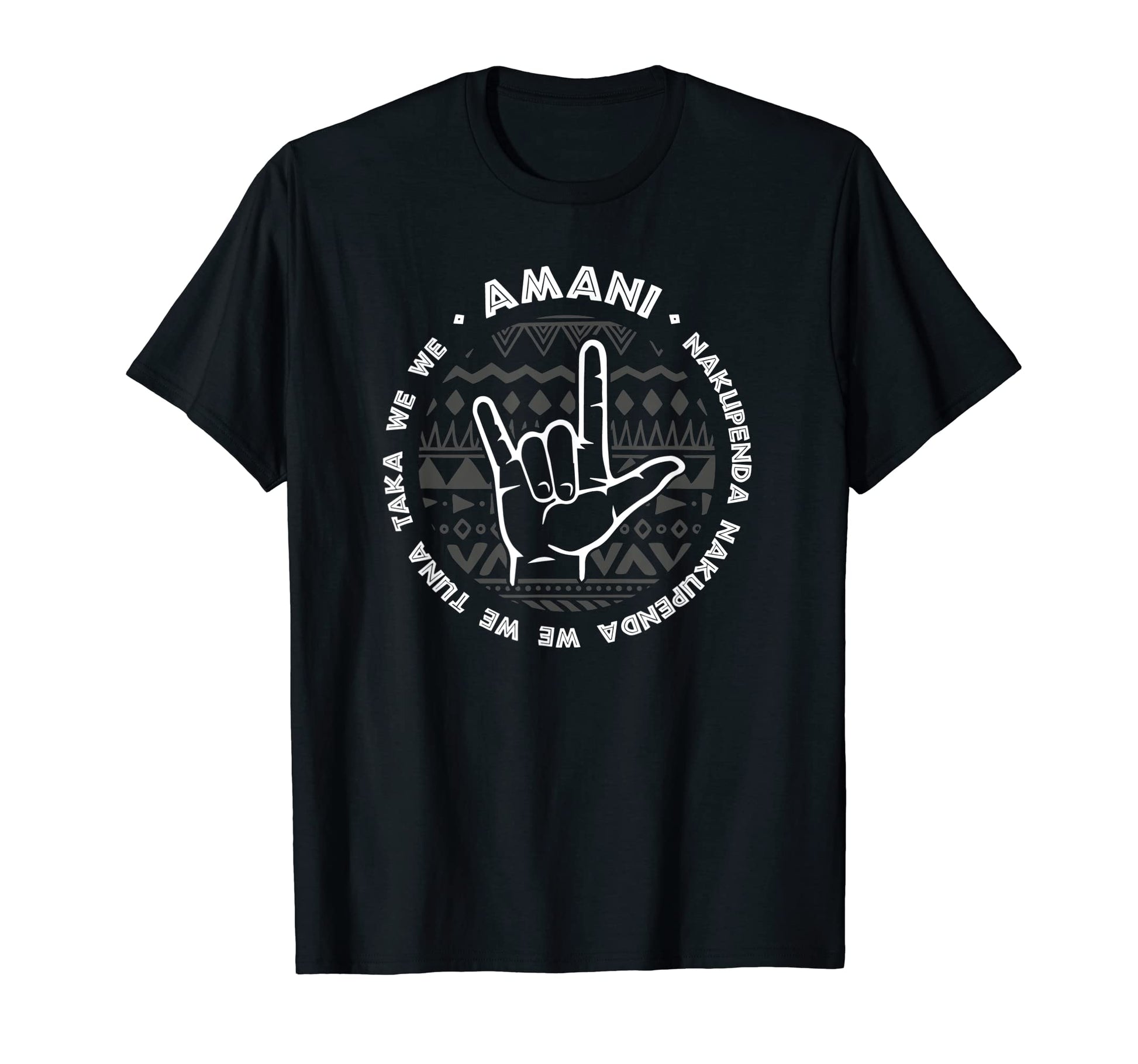 Love And Peace African Amani T-Shirt - Novelty Apparel for Adults - T-Shirt, Sweatshirt, Hoodie