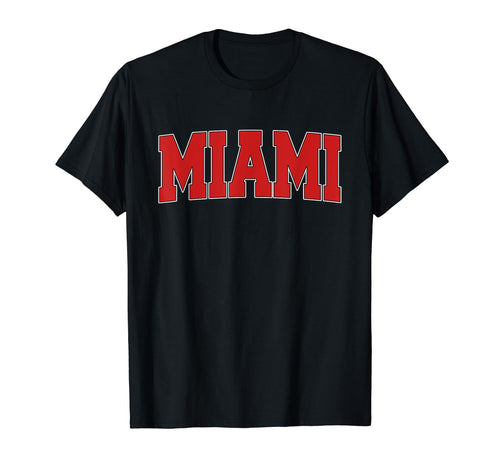 Miami Ok Oklahoma Varsity Usa Sports T-Shirt - Minimalist Print Unisex - T-Shirt, Sweatshirt, Hoodie