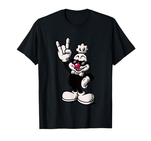 Cartoon Chicken Rooster Rock Hand T-Shirt - Fun Novelty Design Men Women - T-Shirt, Sweatshirt, Hoodie