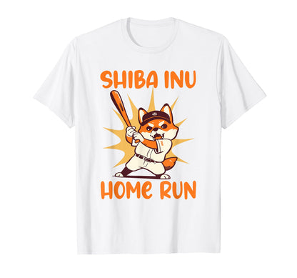 Funny Shiba Inu Baseball Player T-Shirt - Fun Novelty Design for Adults - T-Shirt, Sweatshirt, Hoodie