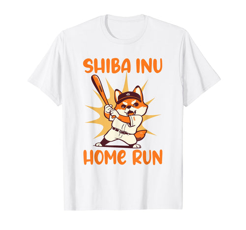 Funny Shiba Inu Baseball Player T-Shirt - Fun Novelty Design for Adults - T-Shirt, Sweatshirt, Hoodie