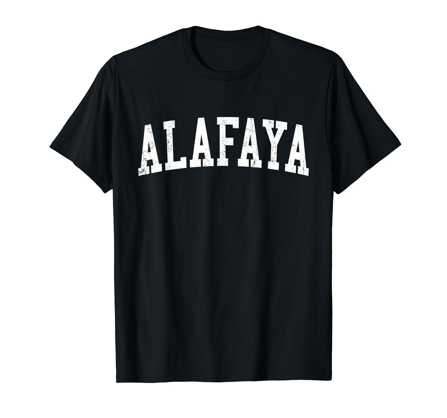 Alafaya Fl Distressed White Varsity T-Shirt - Trendy Graphic for Adults - T-Shirt, Sweatshirt, Hoodie