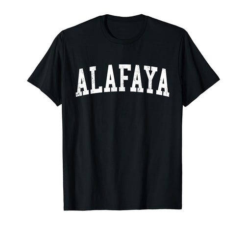 Alafaya Fl Distressed White Varsity T-Shirt - Trendy Graphic for Adults - T-Shirt, Sweatshirt, Hoodie