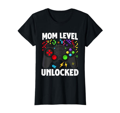 Mom Level Unlocked Mothers Day Soon To T-Shirt - Minimalist Print Unisex - T-Shirt, Sweatshirt, Hoodie