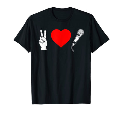 Peace Love Hip Hop Old School Rap T-Shirt - Trendy Graphic for Adults - T-Shirt, Sweatshirt, Hoodie
