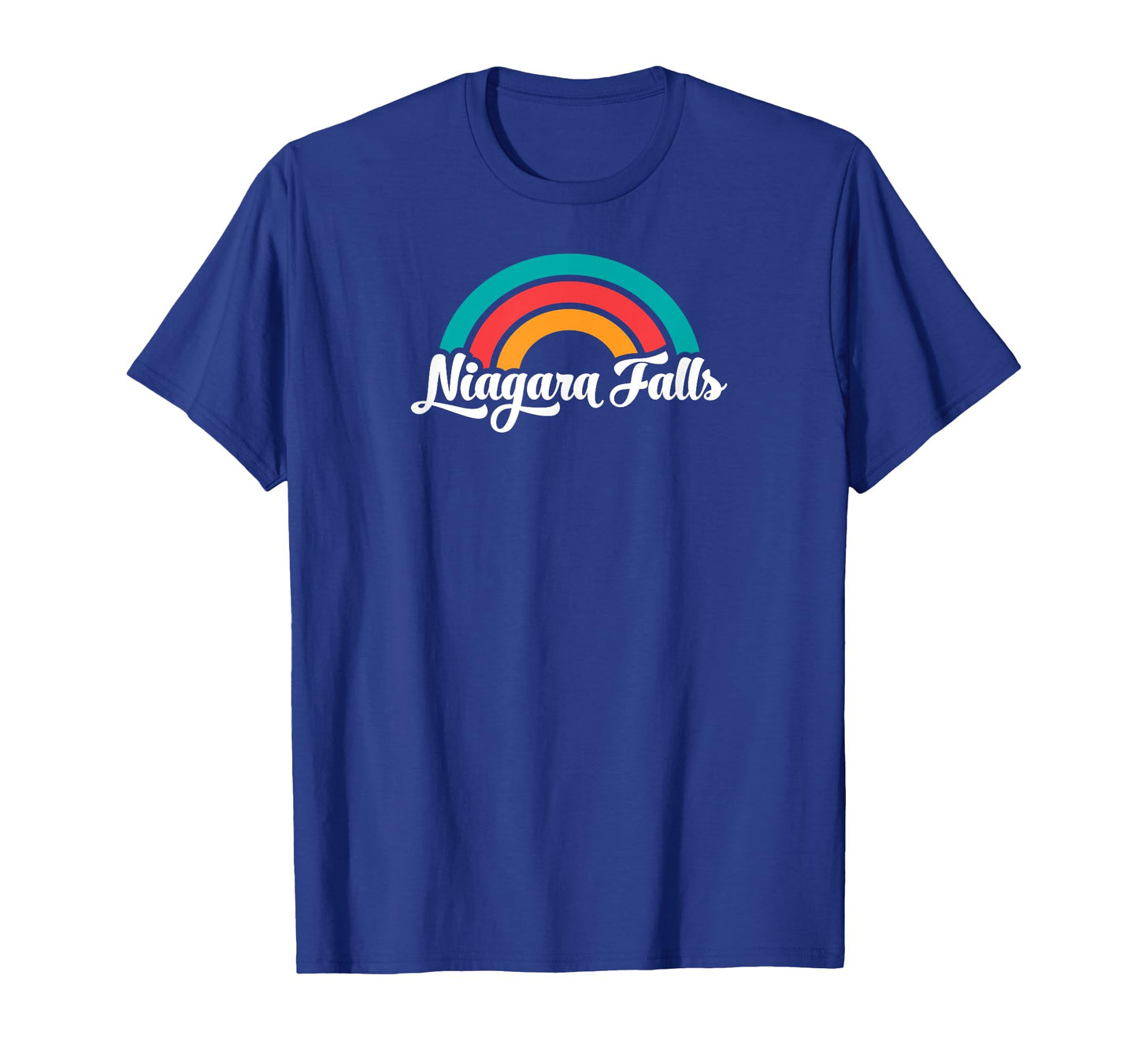 Niagara Falls Ny Script Rainbow T-Shirt - Unique Graphic Unisex - T-Shirt, Sweatshirt, Hoodie