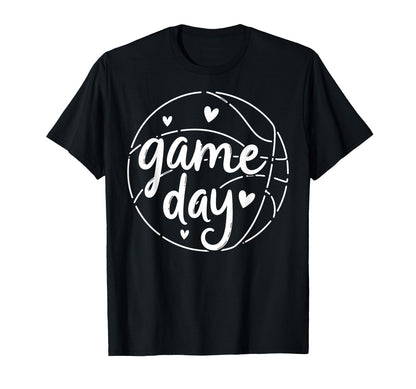 Game Day Vibes Basketball Player Fan T-Shirt - Minimalist Print for Adults - T-Shirt, Sweatshirt, Hoodie