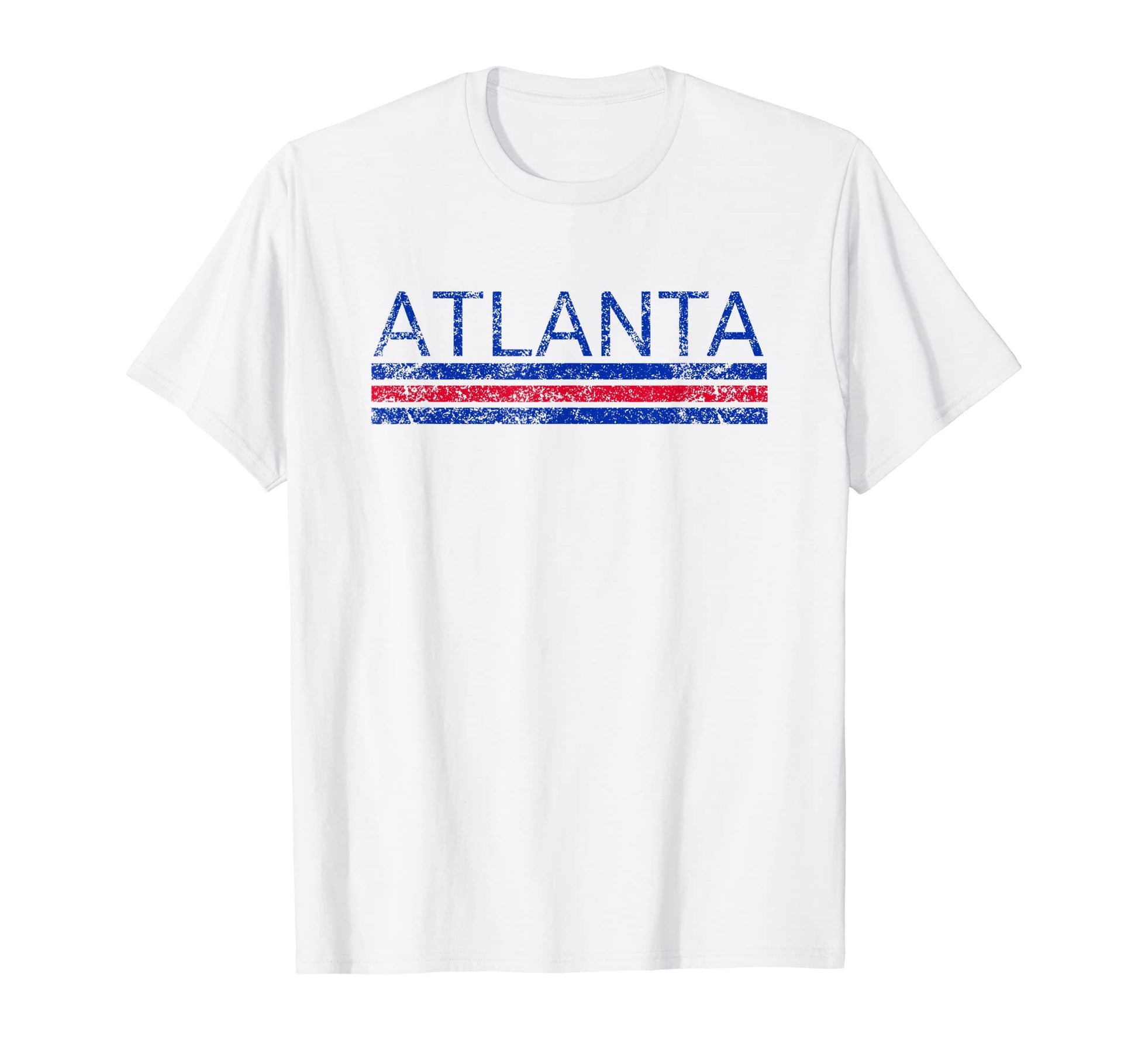 Atlanta Georgia Weathered Stripe T-Shirt - Casual Everyday Wear Men Women - T-Shirt, Sweatshirt, Hoodie
