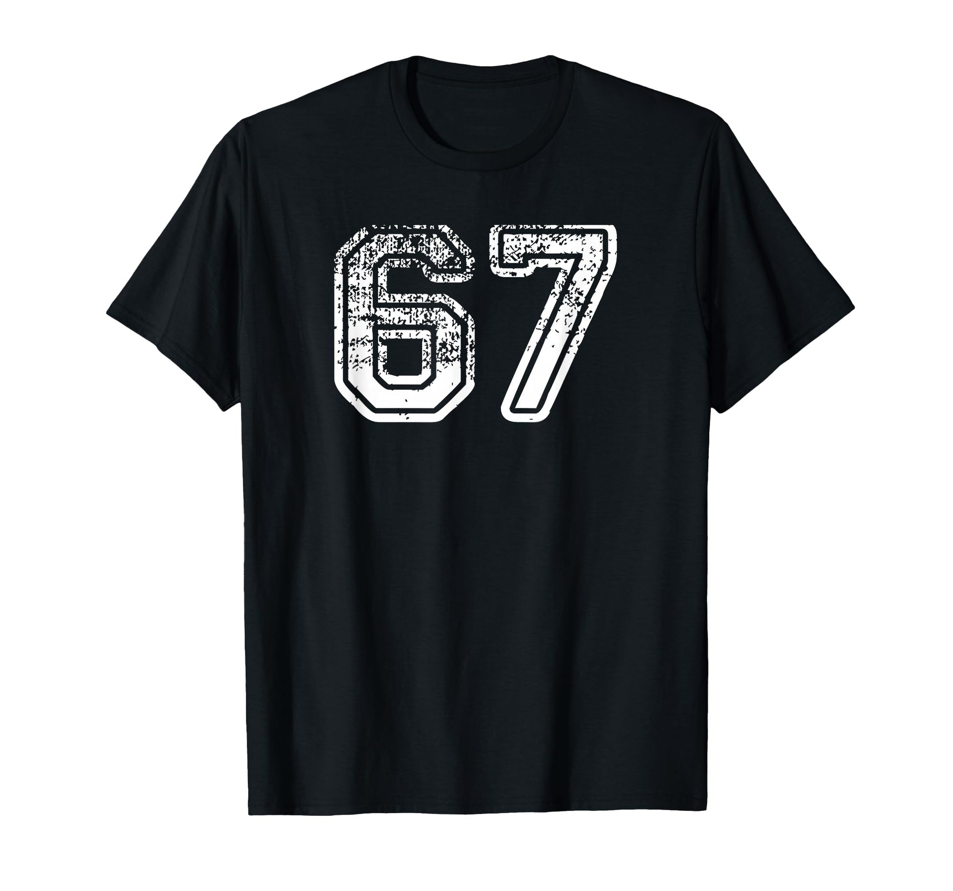 Number 67 Baseball Football Soccer T-Shirt - Custom Art Print for Adults - T-Shirt, Sweatshirt, Hoodie