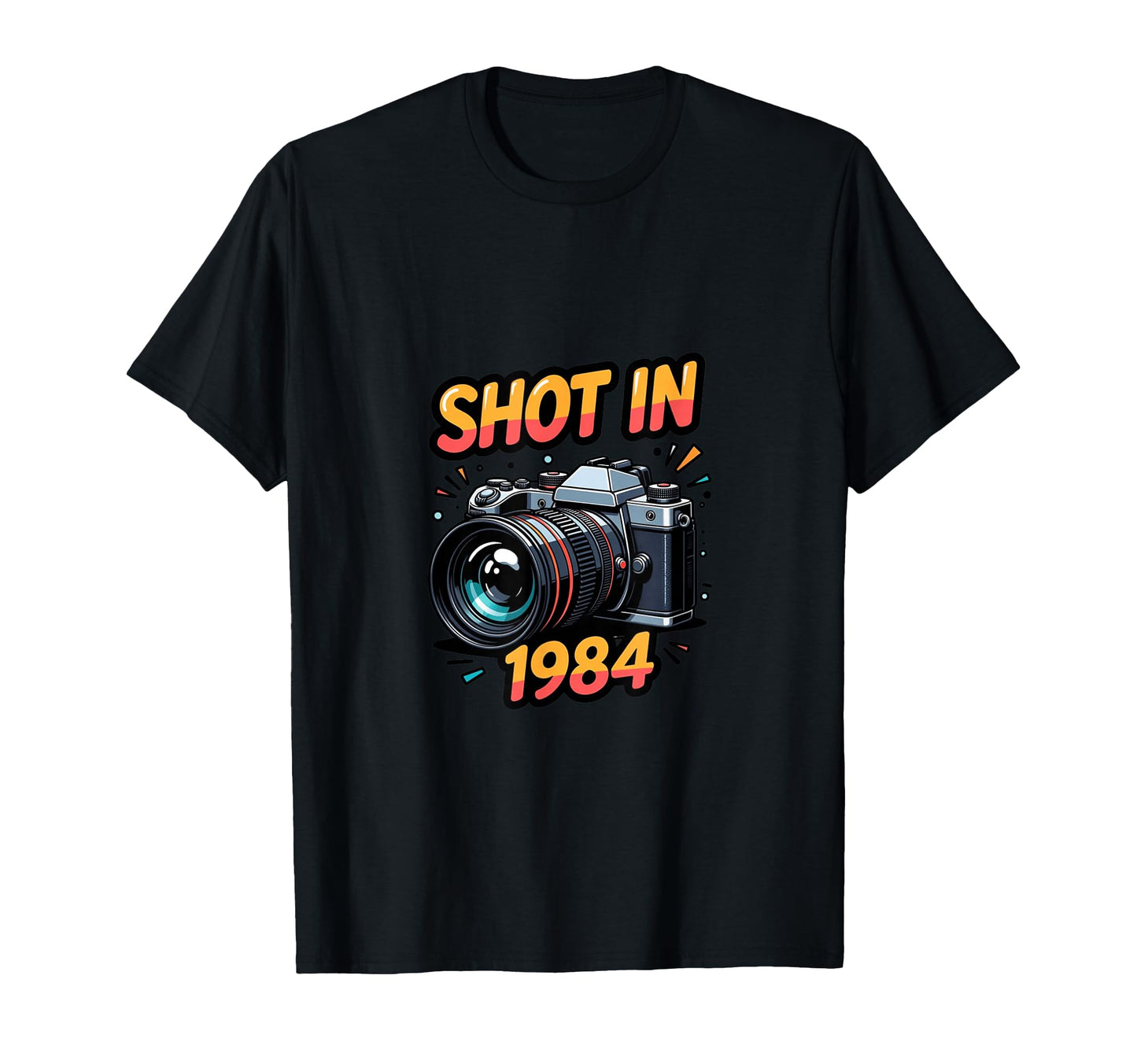 Photographer 1984 Camera Lover Photo Theme T-Shirt - Novelty Apparel Unisex - T-Shirt, Sweatshirt, Hoodie