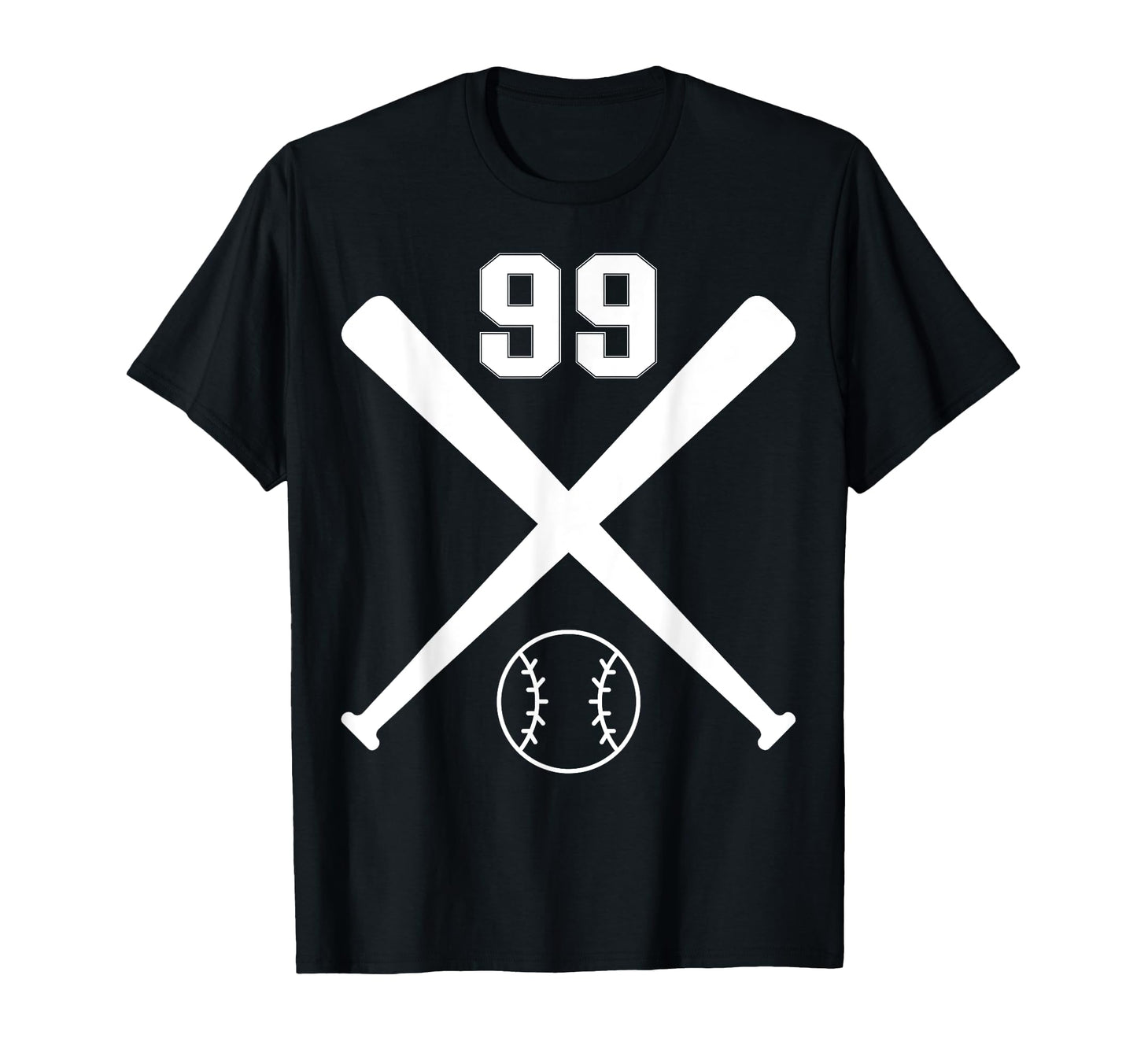 Baseball Softball Number 99 T-Shirt - Fun Novelty Design Unisex - T-Shirt, Sweatshirt, Hoodie