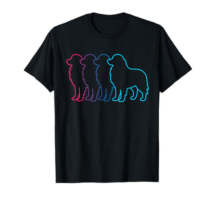 Bernese Mountain Dog Silhouette T-Shirt - Trendy Graphic Men Women - T-Shirt, Sweatshirt, Hoodie