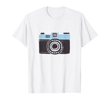 Painted Camera Photography Art T-Shirt - Aesthetic Graphic Men Women - T-Shirt, Sweatshirt, Hoodie