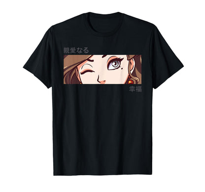 Anime Eyes Japan Culture Art Japanese T-Shirt - Custom Art Print Unisex - T-Shirt, Sweatshirt, Hoodie