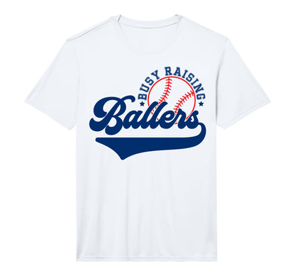 Baseball Mom Mama Busy Raising T-Shirt - Minimalist Print for Adults - T-Shirt, Sweatshirt, Hoodie