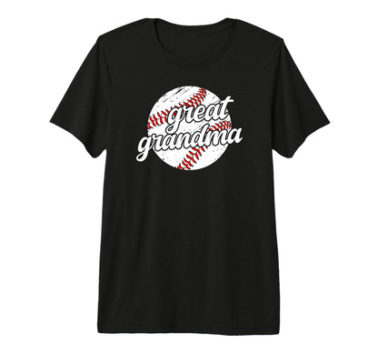 Proud Baseball Great Grandma Baseball T-Shirt - Graphic Print for Adults - T-Shirt, Sweatshirt, Hoodie