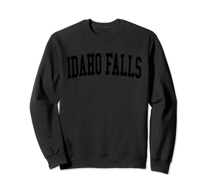 Idaho Falls Id Distressed Black Sweatshirt - Trendy Graphic for Adults - T-Shirt, Sweatshirt, Hoodie