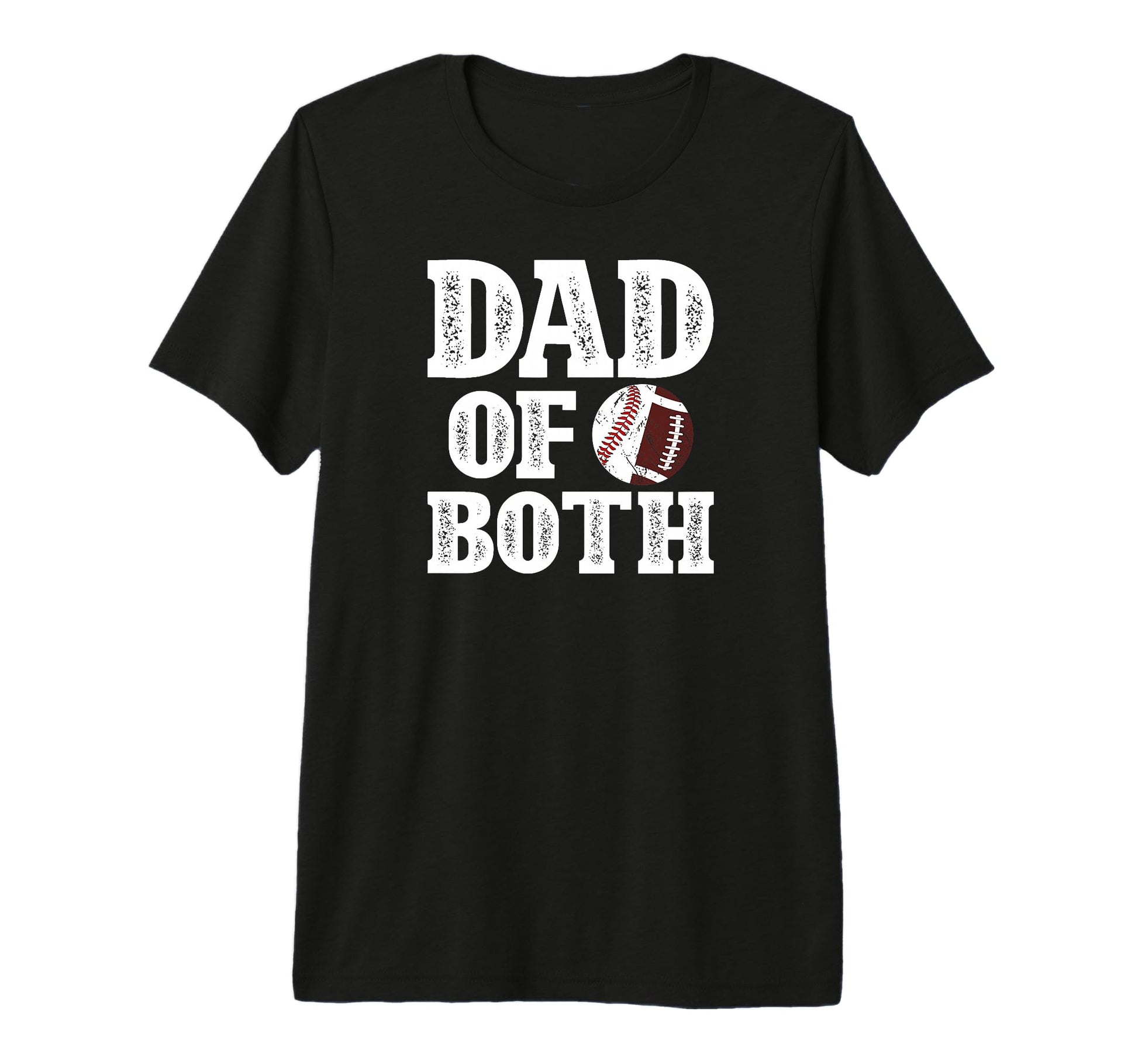 Mens Dad Both Proud Football Baseball Dad T-Shirt - Novelty Apparel Unisex - T-Shirt, Sweatshirt, Hoodie
