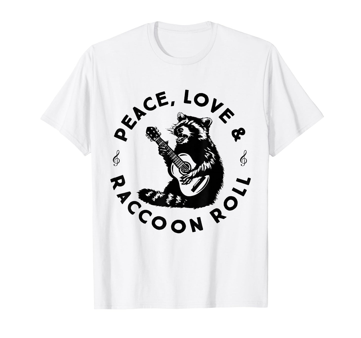 Raccoon Rock And Roll Music Raccoon T-Shirt - Streetwear Style Men Women - T-Shirt, Sweatshirt, Hoodie