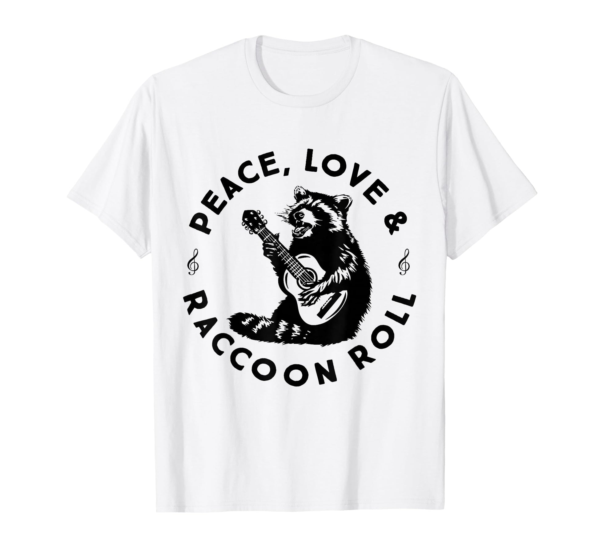 Raccoon Rock And Roll Music Raccoon T-Shirt - Streetwear Style Men Women - T-Shirt, Sweatshirt, Hoodie