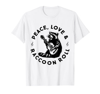 Raccoon Rock And Roll Music Raccoon T-Shirt - Streetwear Style Men Women - T-Shirt, Sweatshirt, Hoodie